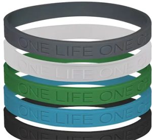 pulsera silicon bajo relieve